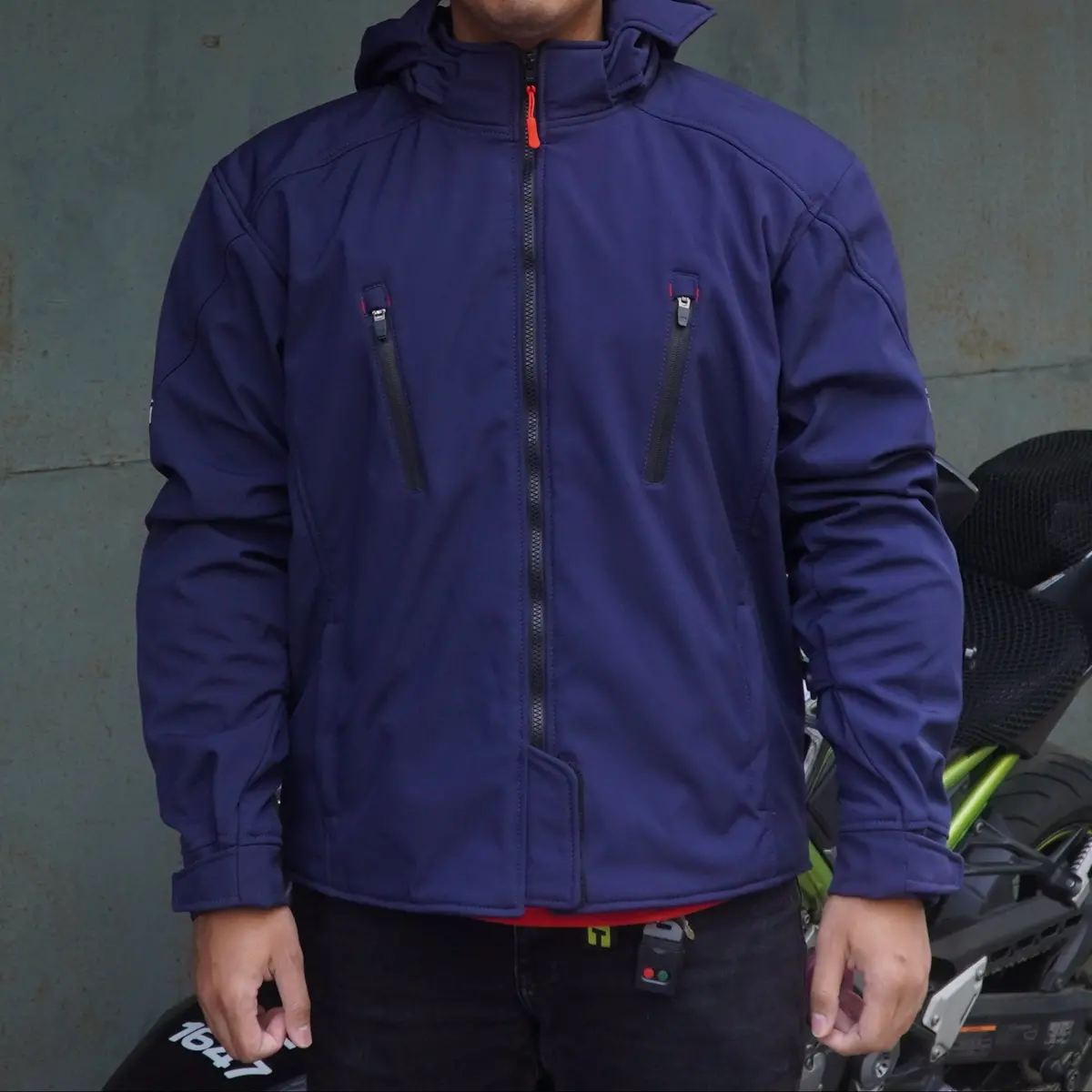 Durian Bikers D-24 Men Jacket Parka (Navy Blue) 1