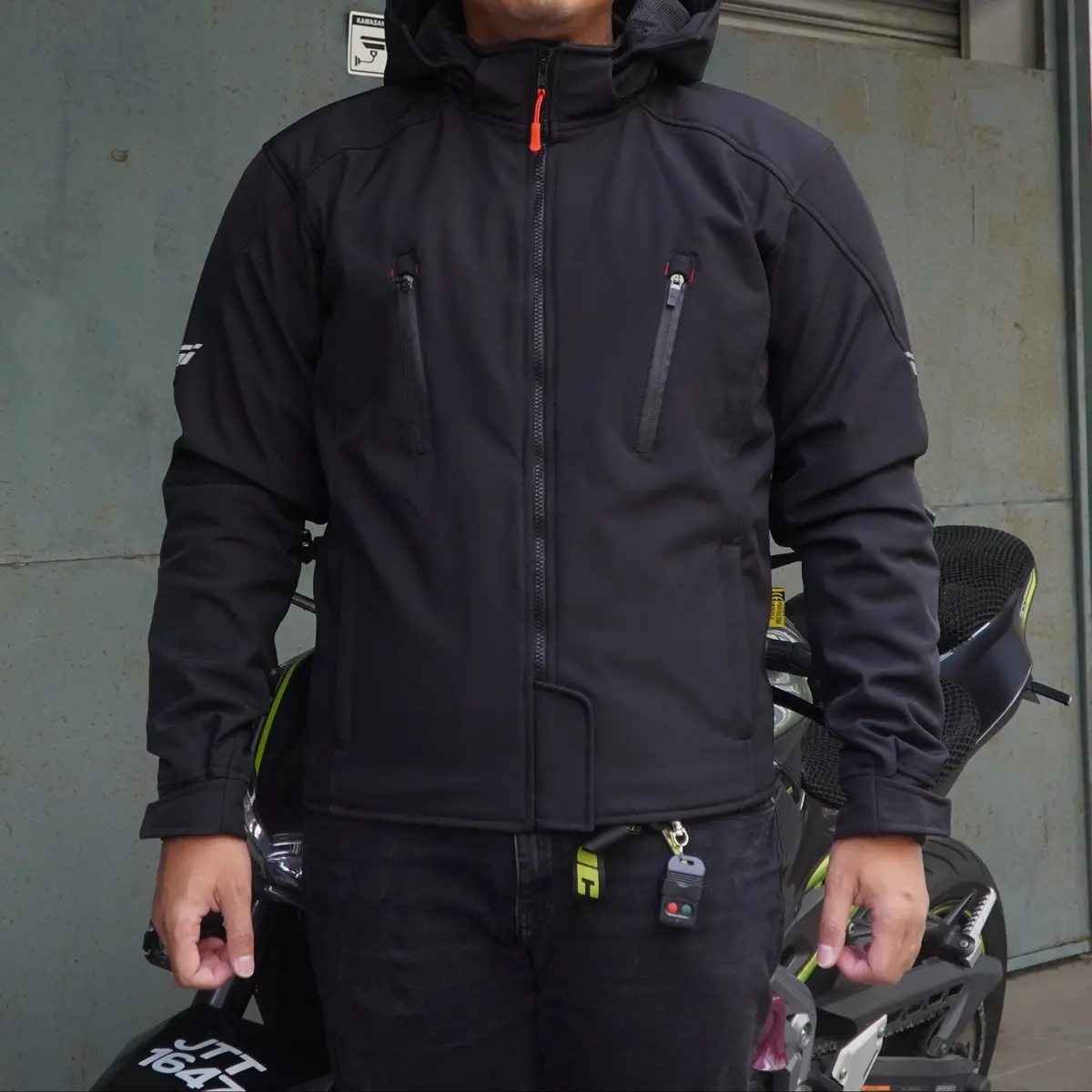 Durian Bikers D-24 Men Jacket Parka (Black) 1