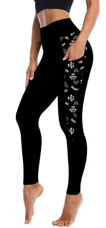 V Side Pocket Jeep Leggings 1