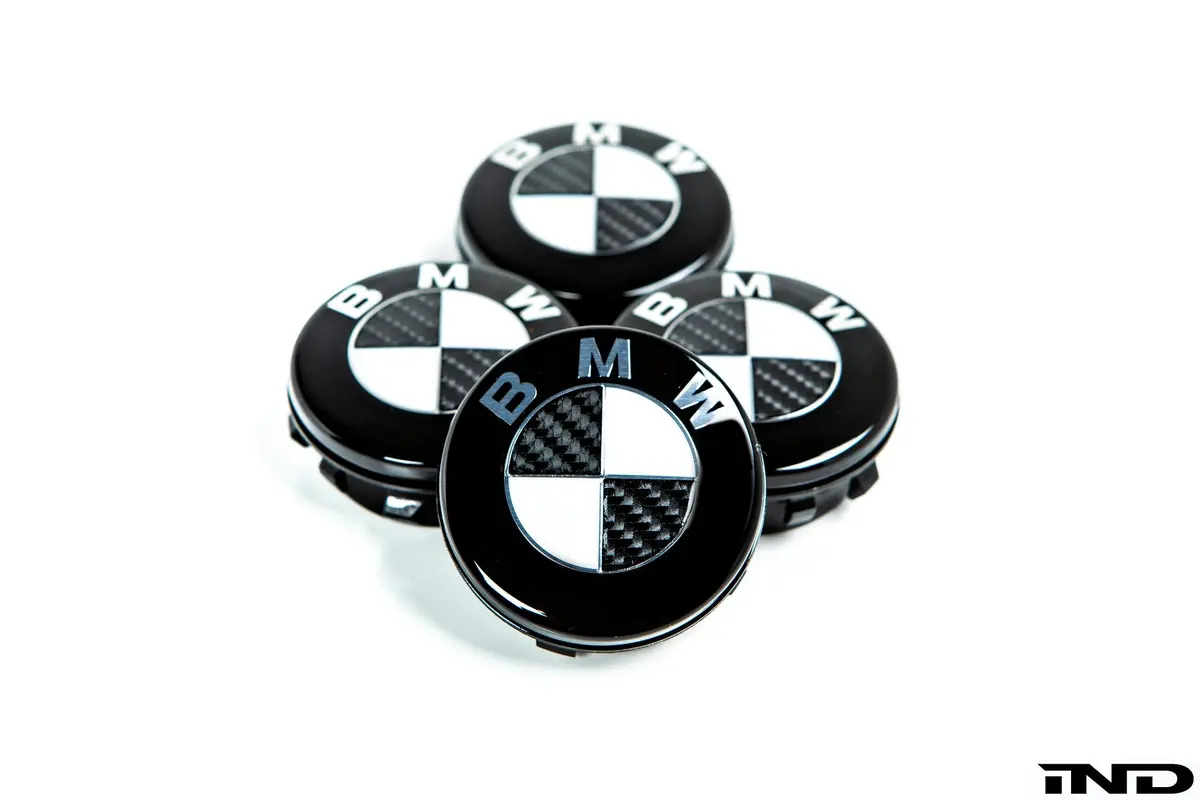 Ind Carbon Floating Wheel Center Cap Set - 56Mm 1