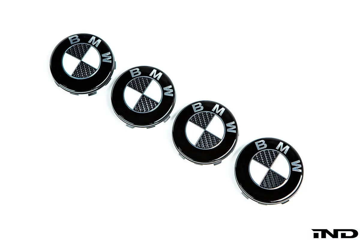 Ind Carbon Floating Wheel Center Cap Set - 56Mm 2