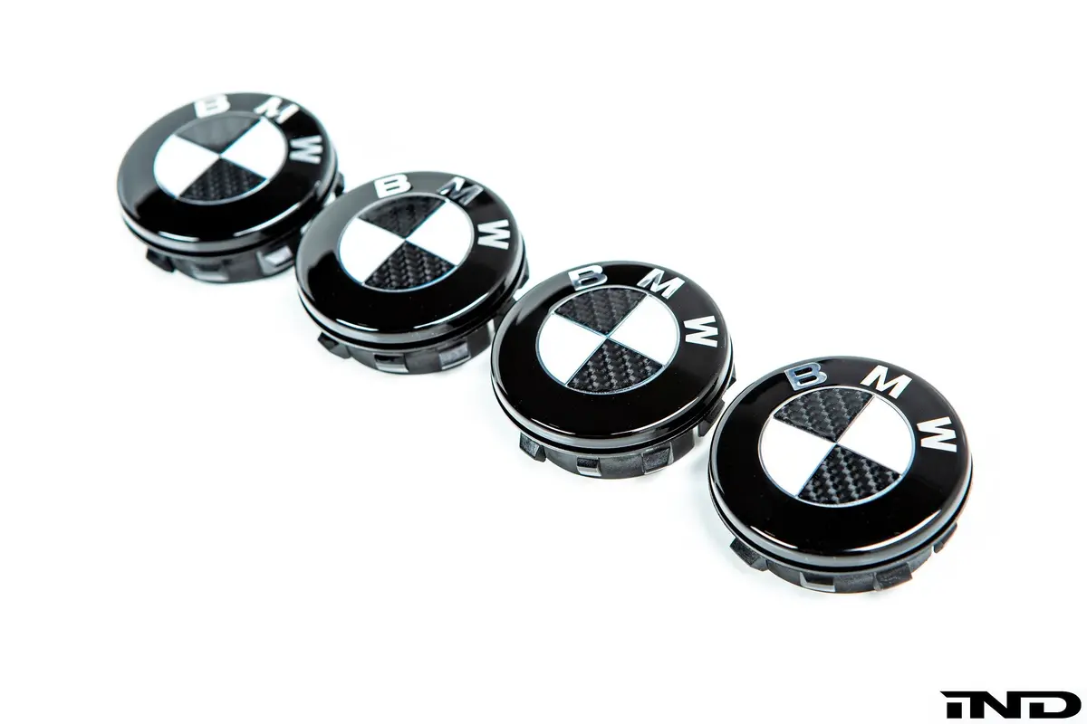 Ind Carbon Floating Wheel Center Cap Set - 68Mm 1