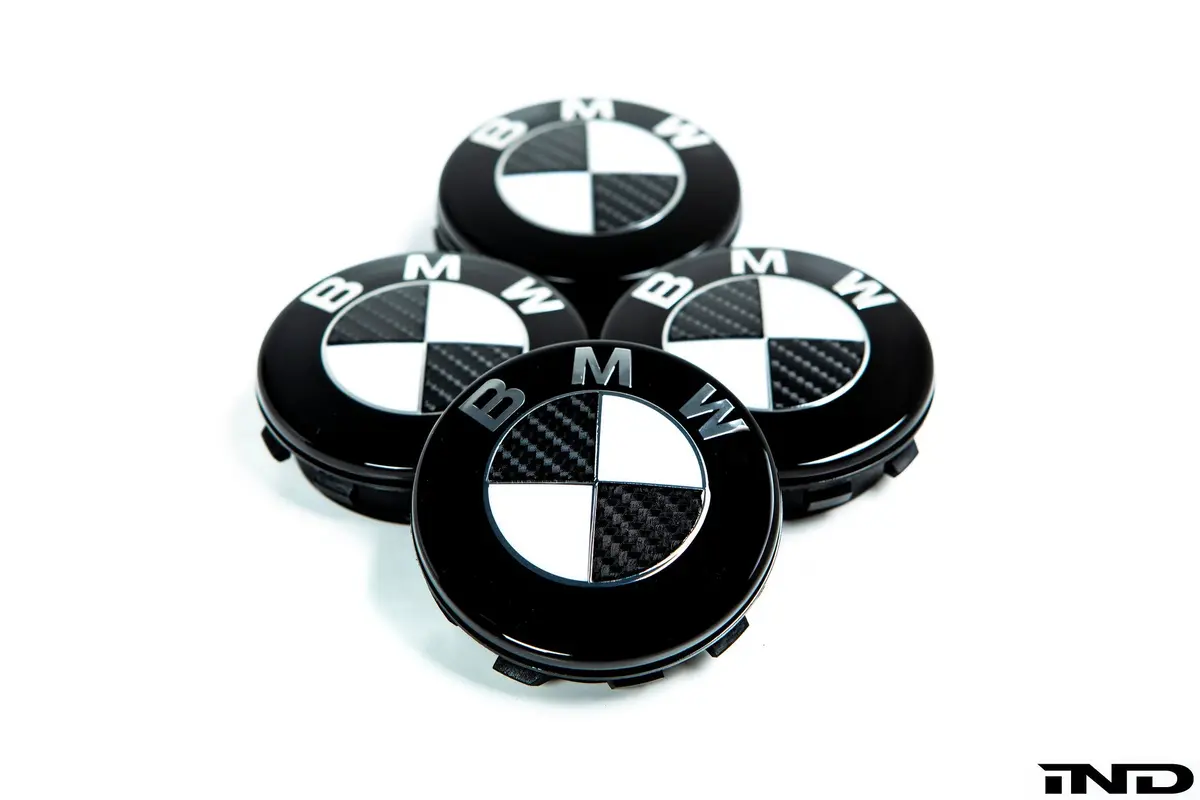 Ind Carbon Floating Wheel Center Cap Set - 68Mm 2