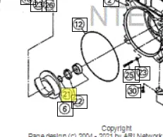 Iz0110081 Impeller Adjusting Washer Ref 21 3 Inch Pump Northstar 1