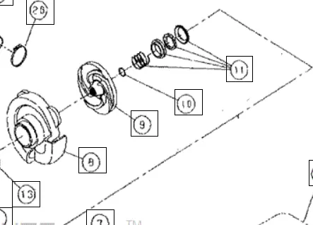 Iz0116054 Mechanical Seal Ref 11 1 Inch Pump Northstar 1