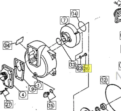 Iz734505066 Hexagon Socket Bolt Replaces Iz734505065 Ref 26 3 Inch Northstar Gen/Wh2tt 1