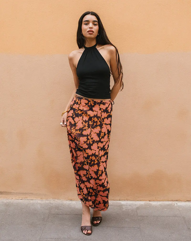 Jezza Slip Maxi Skirt In Furnishing Floral 1