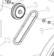 Jm999332-6 Belt Qbt-A-31 Reference 6 Shown Northstar  Ns9/W2 1