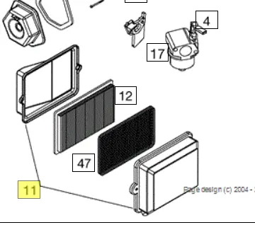 Lct057211 Air Filter Assembly Ref 11 Northstar 1
