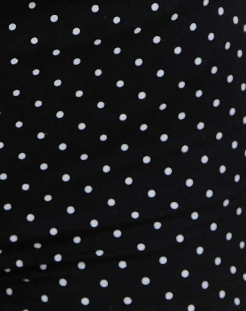 Eunia Short In Micro Polka Black 6