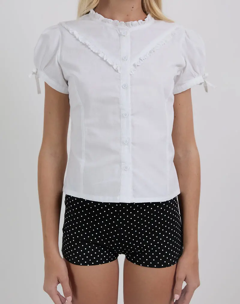 Eunia Short In Micro Polka Black 4