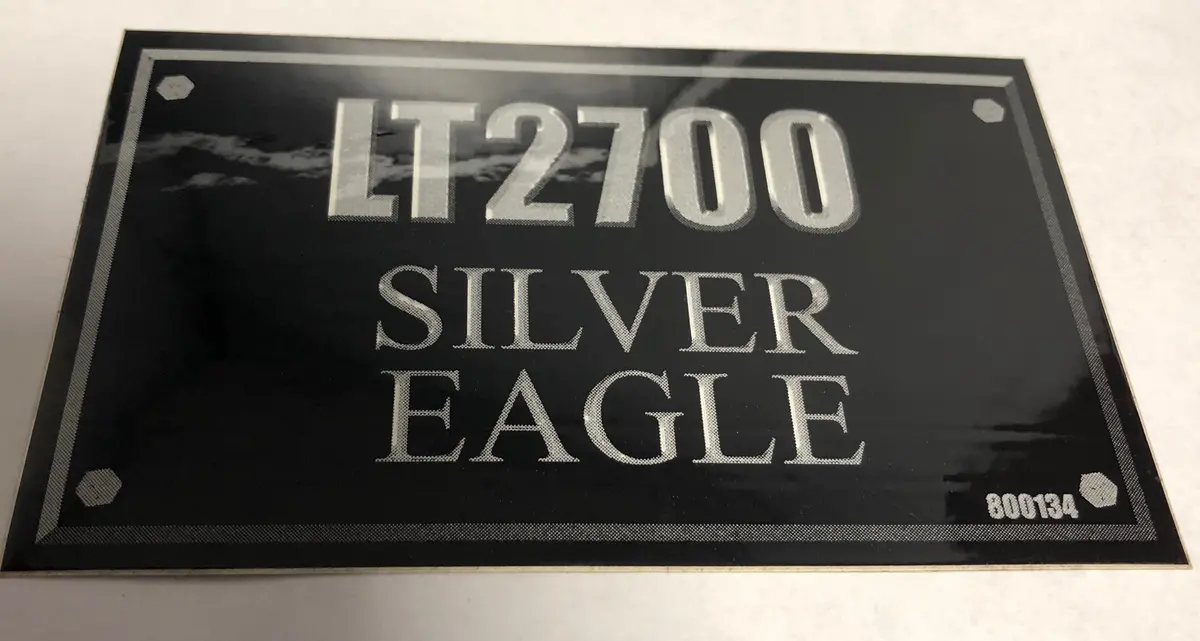 800134 Decal Lt2700 Silver Eagle Dixie Chopper Wh2 1