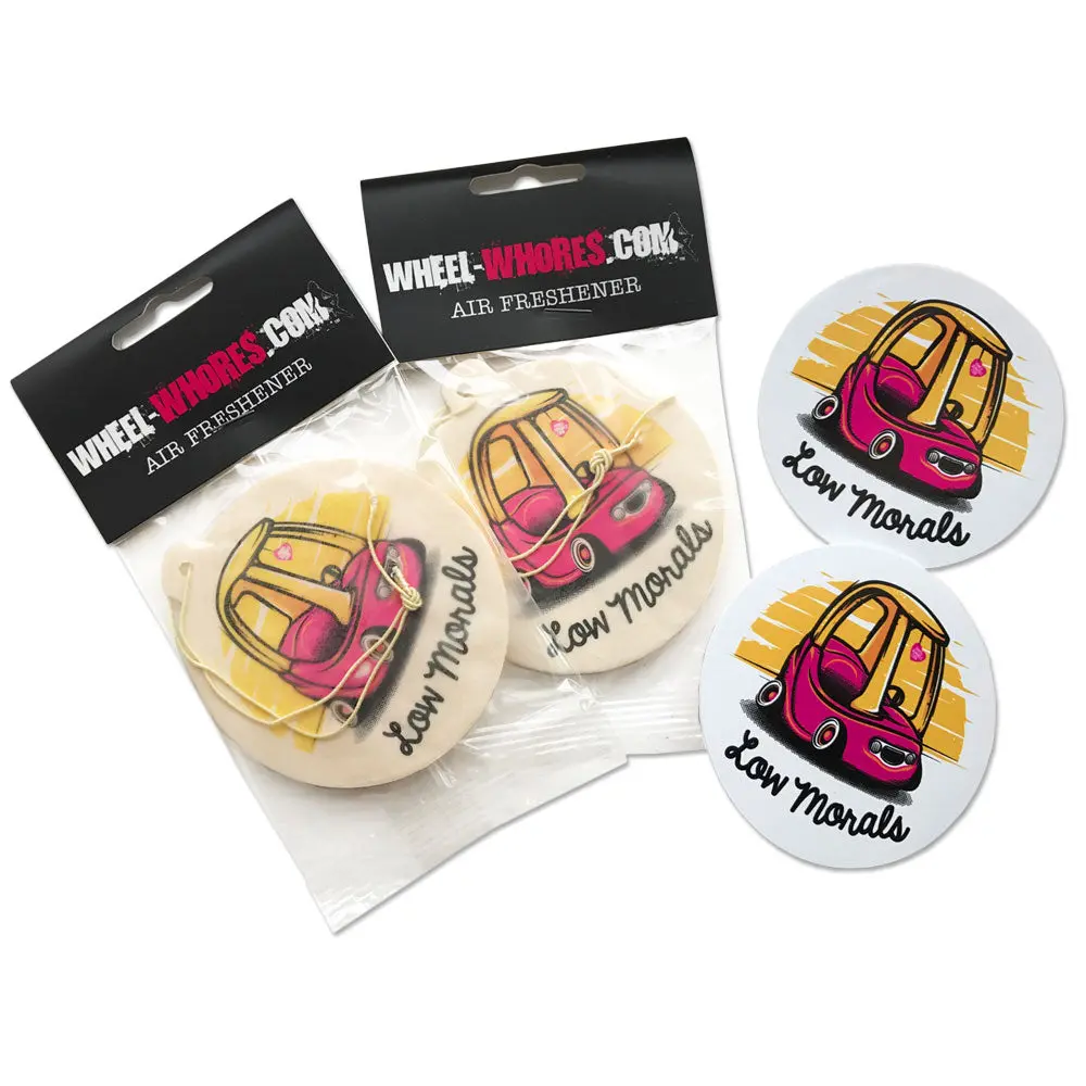Low Morals Sticker & Air Freshener Combo Pack 1