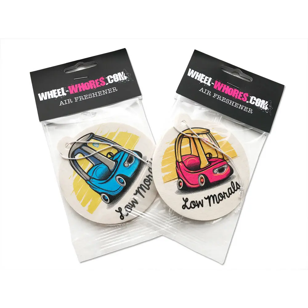 Blue/Pink Low Morals Air Freshener Pack 1