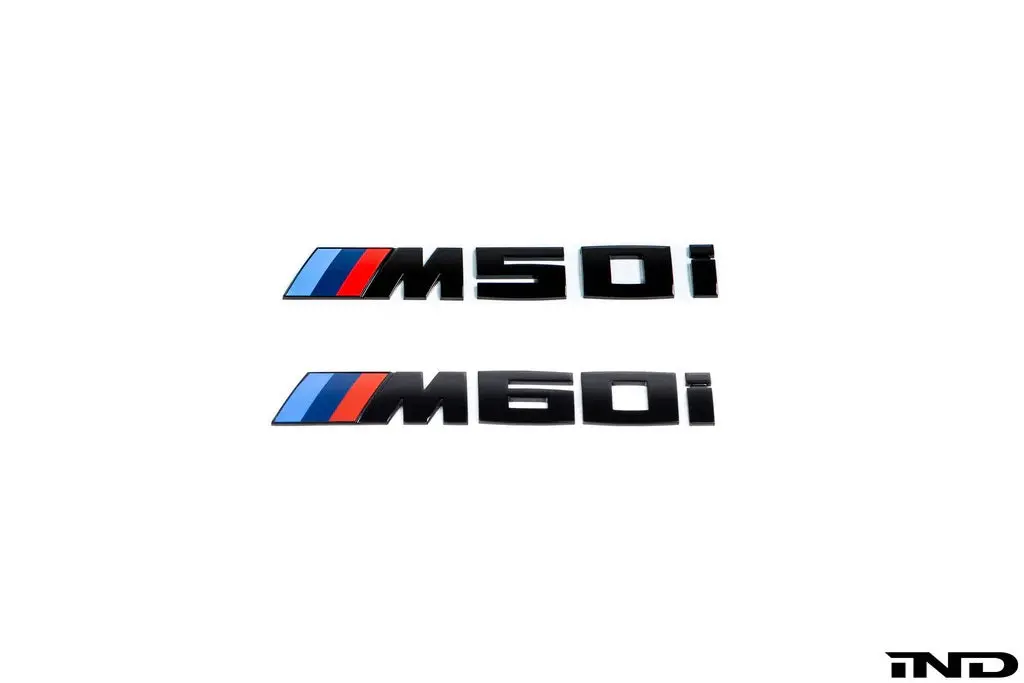 Ind G0x X5 / X6 / X7 M50i / M60i Painted Trunk Emblem 1