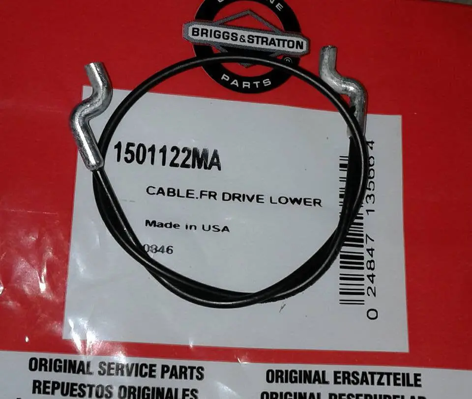 1501122  1501122Ma Cable Snow Auger Drive, Lower Murray Brute Snapper Simplicity 1