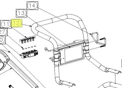 788457 Upper Handle Frame Reference 12 Only Northstar 1