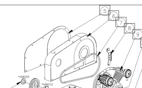 788232 Belt Guard Reference 6 Shown Northstar Air Compressor 1