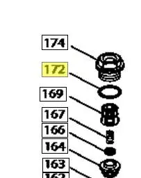 Ca142807 142807 O-Ring Cat Pumps 2Dx And 3Dnx Reference 172 Shown For Valve Brass Plug Northstar 1