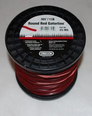 Trimmer Line 23-705 .105" Gauge 1 Pound Spool Red Gatorline 1
