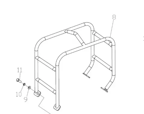 Jmpb030-000 Weldement Frame Assembly Ref 8 Northstar 1