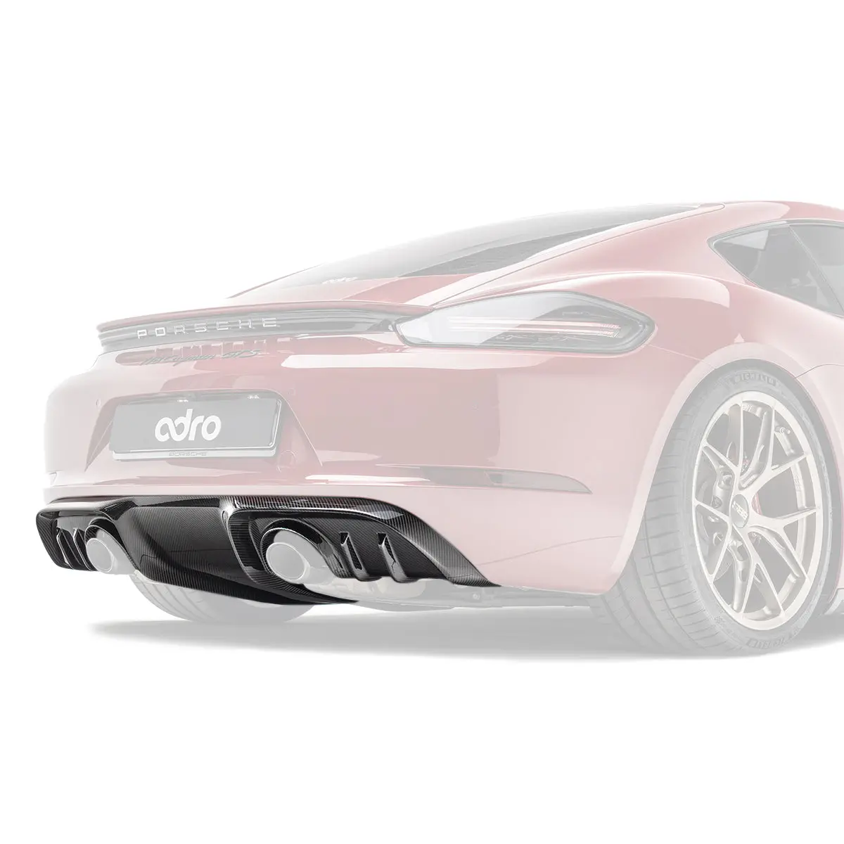 Porsche 718 Prepreg Rear Diffuser 1