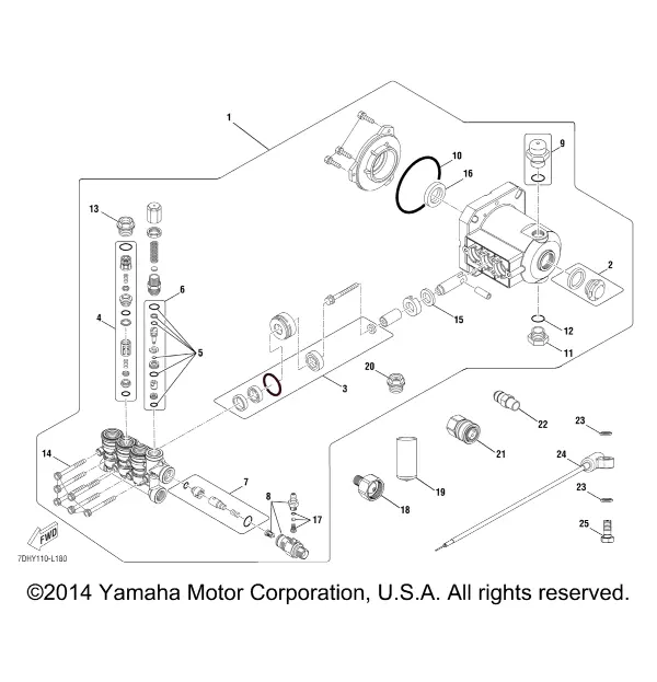 7Dhr41400000 Coupler, Garden Hose Ref 19 Yamaha Nla 1