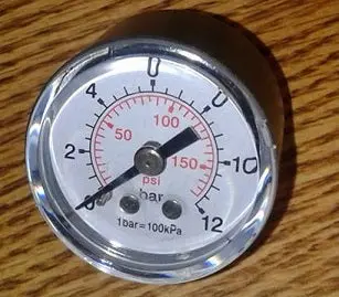 330006000F Pressure Gauge 150 Psi 1/8 Inch Back Mount Rolair Fm2025/Wn3 1