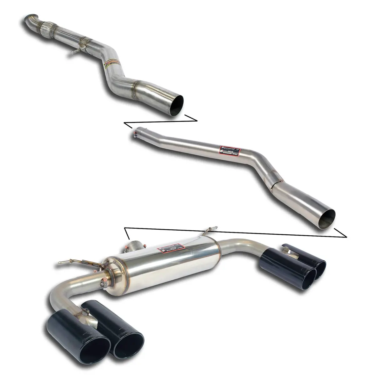 Supersprint Bmw F87 M2 (N55) Race Cat-Back 1