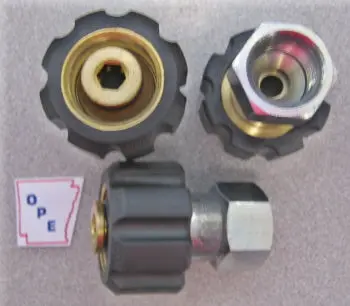 331207 22Mm Twist Connector 3/8 Fpt Three Shown Sold Each 1