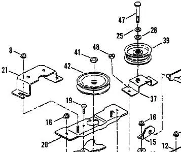 7024863 7024863Yp 24863  Reference 42 Shown Pulley Snapper 1