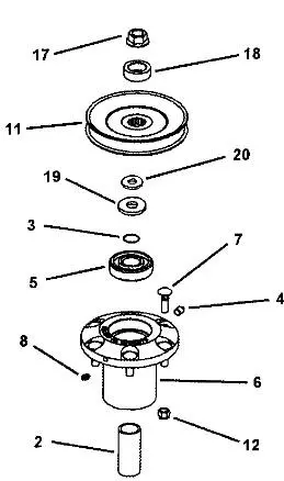 7029245 7029245Yp 29245 Reference 11 Shown Pulley Snapper 1