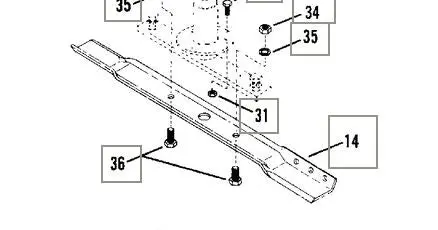 7019518 Blade 25 Inch Snapper Lawn Mower Reference 14 Shown 1