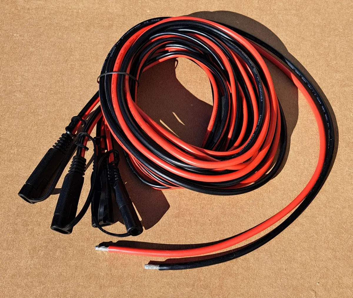 Aope-22018 Wire Harness 4 X Sae To Bare End For Solar Panels 1