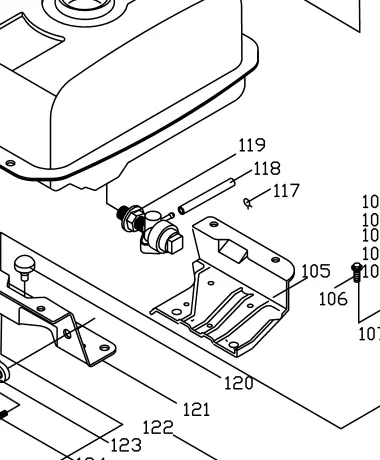 Spe175-105 Fuel Tank Bracket Sumec 1