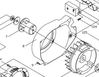 63098 Powermate Engine Cowling Reference 8  //  Yamakoyo Yk600 Sumec Linhai Spe175  E175 Engine Sh/Wh3 1
