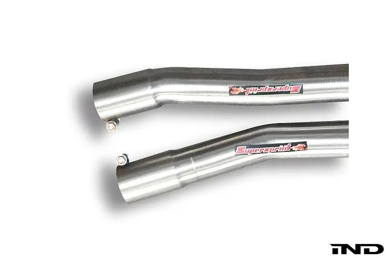 Supersprint E90 3-Series (N52) Stainless Front Connecting Pipe Set 1