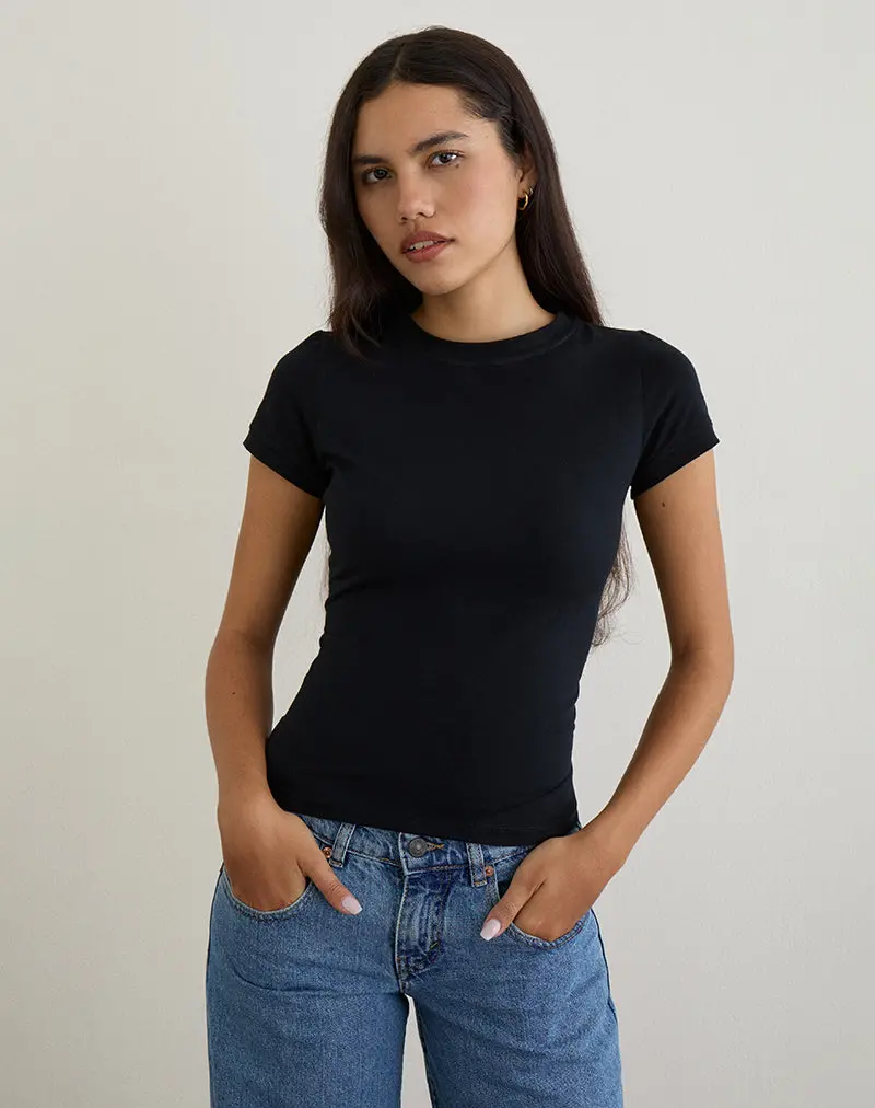 Sutin Tee In Black 1