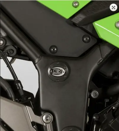 R&G Upper Frame Plug Fits For Kawasaki Ninja 250 ('08-'17), Ninja 300 & Z250 ('13-'18) 1