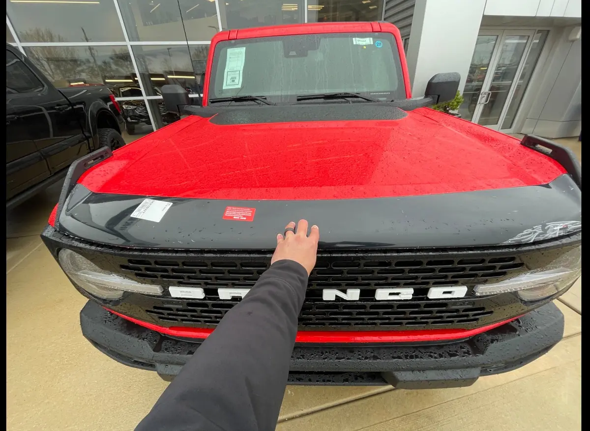 Weathertech 2021+ Ford Bronco Hood Protector - Black 1