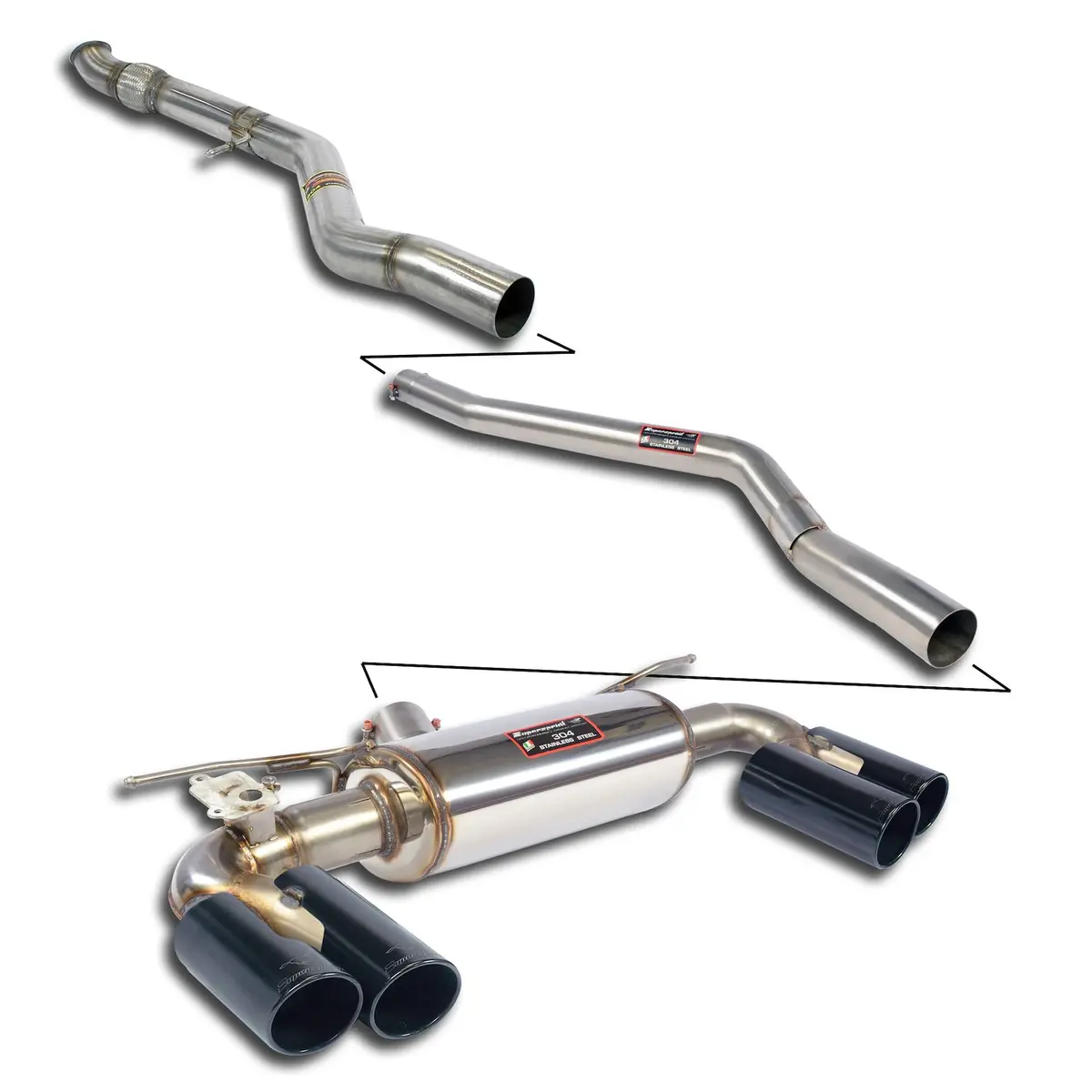 Supersprint Bmw F87 M2 (N55) Sport & Sound "Plus" Pack With Valve 1