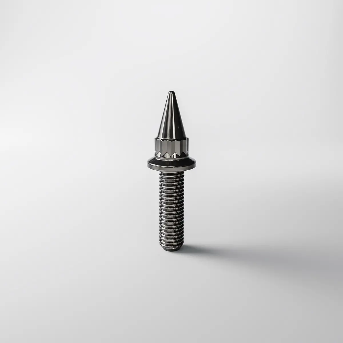 Black Chrome - M7 24Mm Spiked Steel Assembly Hardware 1