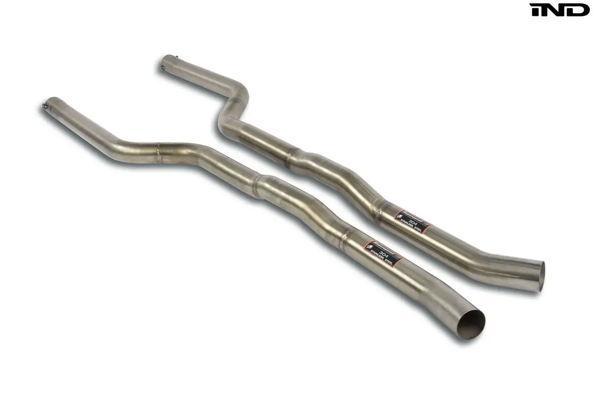 Supersprint F90 M5 Stainless Front Center Pipe Set - Non-Resonated 1
