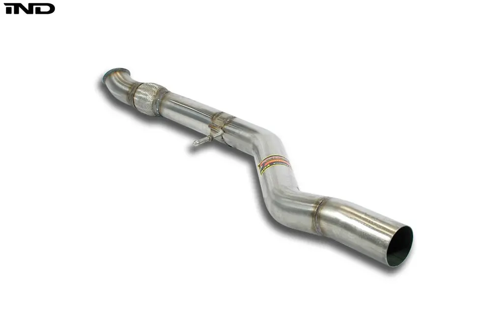 Supersprint F22 / F3x / F87 N55 Stainless Front Center Pipe - Non-Resonated 1