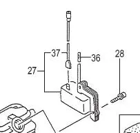 1532153390 Ignition Coil 6687351 For Ted-210  Throttle Lever Assembly Tanaka 1