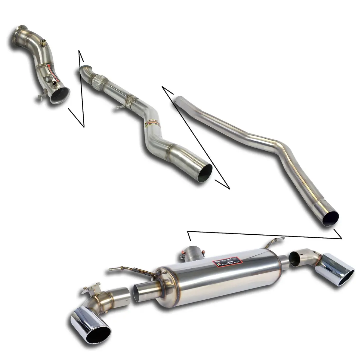 Supersprint Bmw F20 / F21 -> 2015 Track Performance Pack With Valve (Models Until 07/2013) 1