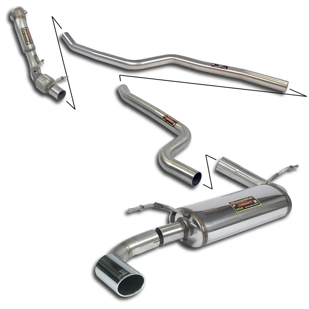 Supersprint Bmw F20 / F21 -> 2015 Track Performance Pack 1