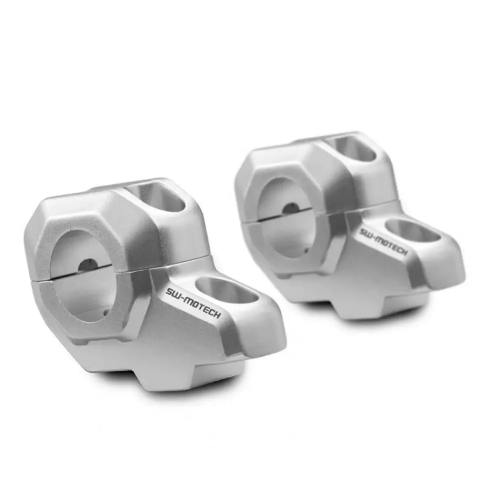 Sw Motech Bar Back For Ø 28 Mm Handlebar (H=30 Mm, Back=22 Mm) (Silver) 1