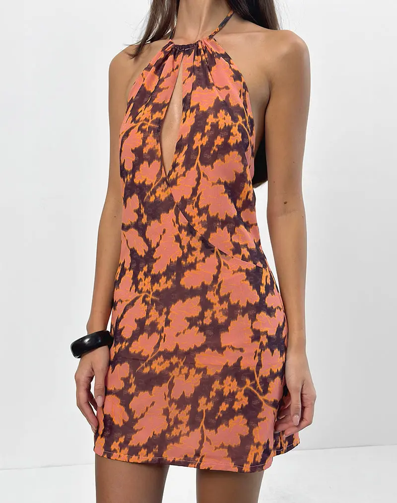 Veslina Mini Dress In Furnishing Floral 1