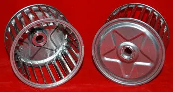 20673 Two Shown ( Sold Each )  Fan 3.12" W X 4.25" Od  Hub For .50" Diameter Shaft  Wayne  Su7-1/W3 1